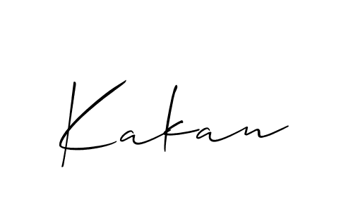 Make a short Kakan signature style. Manage your documents anywhere anytime using Allison_Script. Create and add eSignatures, submit forms, share and send files easily. Kakan signature style 2 images and pictures png