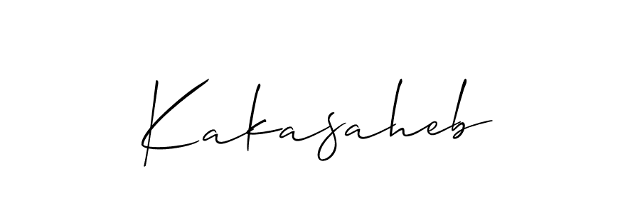 Create a beautiful signature design for name Kakasaheb. With this signature (Allison_Script) fonts, you can make a handwritten signature for free. Kakasaheb signature style 2 images and pictures png