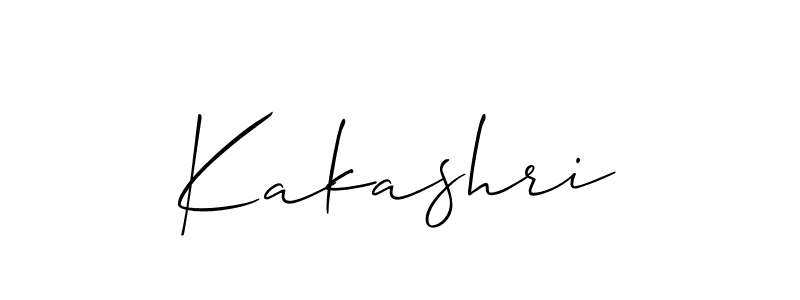 It looks lik you need a new signature style for name Kakashri. Design unique handwritten (Allison_Script) signature with our free signature maker in just a few clicks. Kakashri signature style 2 images and pictures png