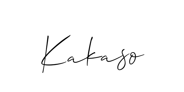 if you are searching for the best signature style for your name Kakaso. so please give up your signature search. here we have designed multiple signature styles  using Allison_Script. Kakaso signature style 2 images and pictures png