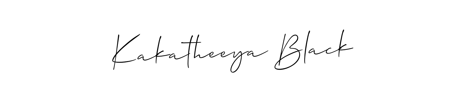 Best and Professional Signature Style for Kakatheeya Black. Allison_Script Best Signature Style Collection. Kakatheeya Black signature style 2 images and pictures png