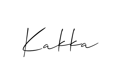 if you are searching for the best signature style for your name Kakka. so please give up your signature search. here we have designed multiple signature styles  using Allison_Script. Kakka signature style 2 images and pictures png