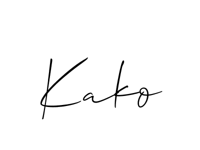 Similarly Allison_Script is the best handwritten signature design. Signature creator online .You can use it as an online autograph creator for name Kako. Kako signature style 2 images and pictures png