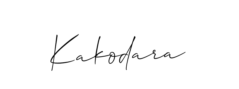 Create a beautiful signature design for name Kakodara. With this signature (Allison_Script) fonts, you can make a handwritten signature for free. Kakodara signature style 2 images and pictures png