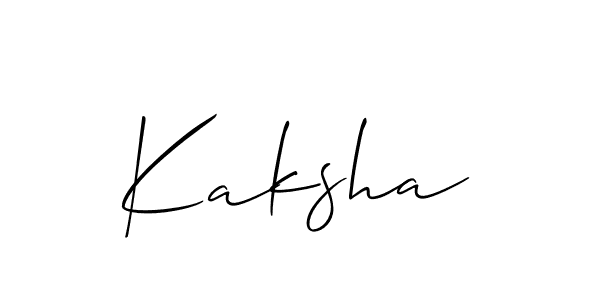 Best and Professional Signature Style for Kaksha. Allison_Script Best Signature Style Collection. Kaksha signature style 2 images and pictures png