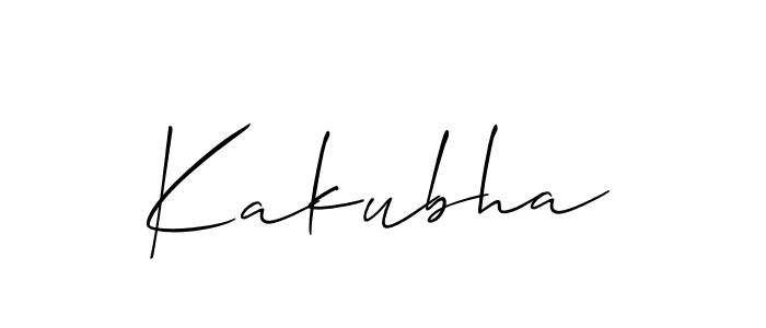 How to make Kakubha name signature. Use Allison_Script style for creating short signs online. This is the latest handwritten sign. Kakubha signature style 2 images and pictures png