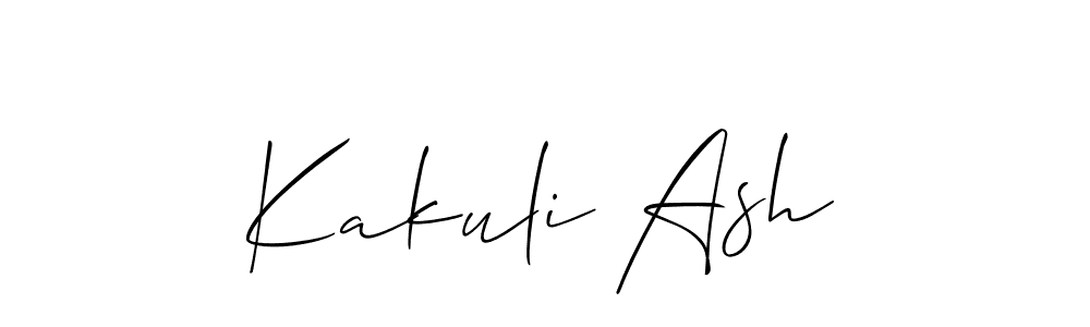 How to Draw Kakuli Ash signature style? Allison_Script is a latest design signature styles for name Kakuli Ash. Kakuli Ash signature style 2 images and pictures png