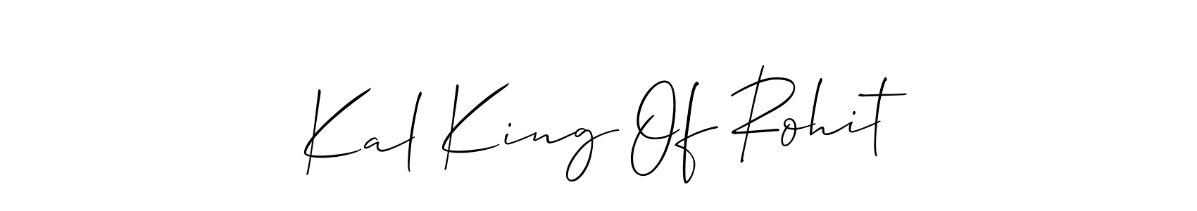 This is the best signature style for the Kal King Of Rohit name. Also you like these signature font (Allison_Script). Mix name signature. Kal King Of Rohit signature style 2 images and pictures png
