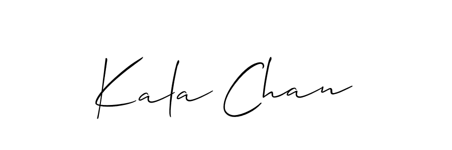 Design your own signature with our free online signature maker. With this signature software, you can create a handwritten (Allison_Script) signature for name Kala Chan. Kala Chan signature style 2 images and pictures png