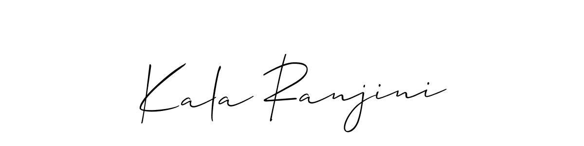 You can use this online signature creator to create a handwritten signature for the name Kala Ranjini. This is the best online autograph maker. Kala Ranjini signature style 2 images and pictures png