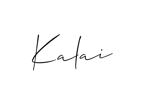 You should practise on your own different ways (Allison_Script) to write your name (Kalai) in signature. don't let someone else do it for you. Kalai signature style 2 images and pictures png