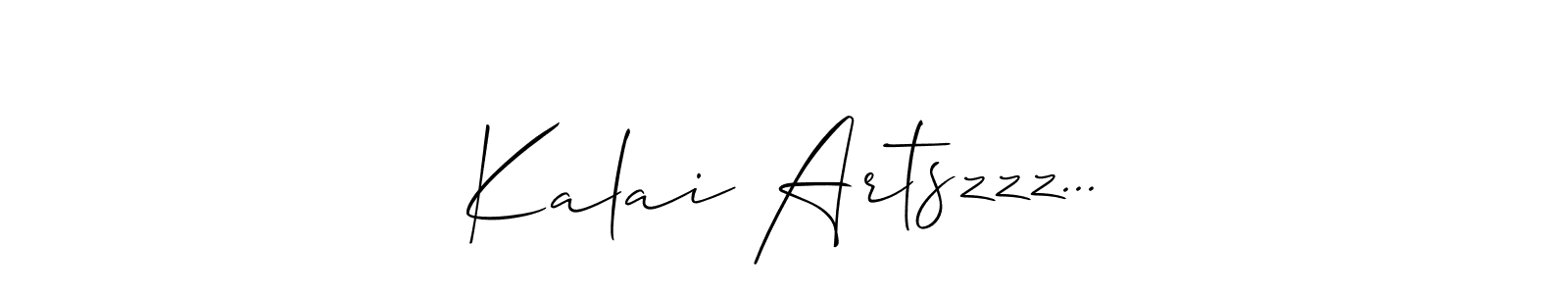 Also we have Kalai Artszzz... name is the best signature style. Create professional handwritten signature collection using Allison_Script autograph style. Kalai Artszzz... signature style 2 images and pictures png