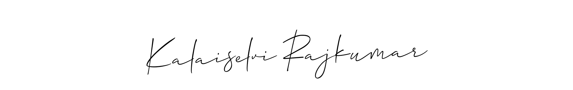 See photos of Kalaiselvi Rajkumar official signature by Spectra . Check more albums & portfolios. Read reviews & check more about Allison_Script font. Kalaiselvi Rajkumar signature style 2 images and pictures png