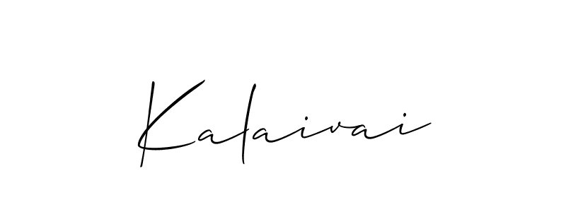 Once you've used our free online signature maker to create your best signature Allison_Script style, it's time to enjoy all of the benefits that Kalaivai name signing documents. Kalaivai signature style 2 images and pictures png