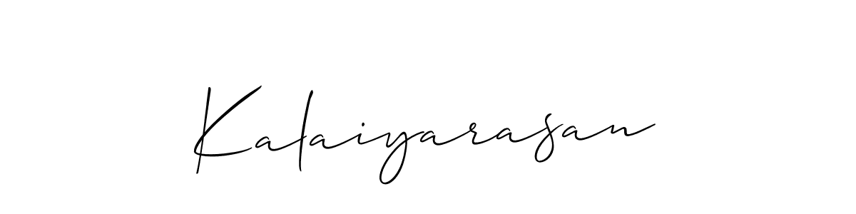 Kalaiyarasan stylish signature style. Best Handwritten Sign (Allison_Script) for my name. Handwritten Signature Collection Ideas for my name Kalaiyarasan. Kalaiyarasan signature style 2 images and pictures png