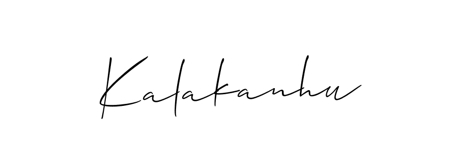 You should practise on your own different ways (Allison_Script) to write your name (Kalakanhu) in signature. don't let someone else do it for you. Kalakanhu signature style 2 images and pictures png