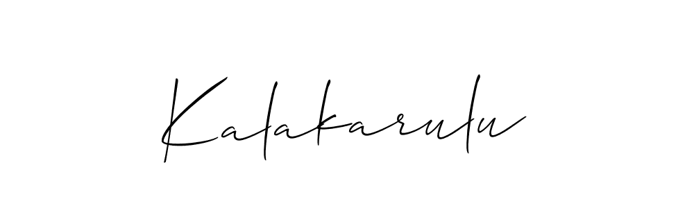 Once you've used our free online signature maker to create your best signature Allison_Script style, it's time to enjoy all of the benefits that Kalakarulu name signing documents. Kalakarulu signature style 2 images and pictures png