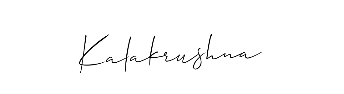 Also we have Kalakrushna name is the best signature style. Create professional handwritten signature collection using Allison_Script autograph style. Kalakrushna signature style 2 images and pictures png