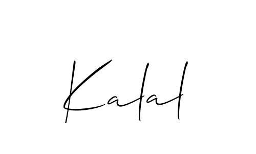 How to Draw Kalal signature style? Allison_Script is a latest design signature styles for name Kalal. Kalal signature style 2 images and pictures png