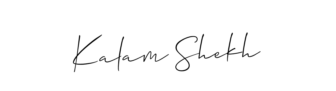 Similarly Allison_Script is the best handwritten signature design. Signature creator online .You can use it as an online autograph creator for name Kalam Shekh. Kalam Shekh signature style 2 images and pictures png