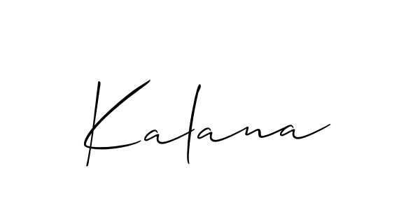 You should practise on your own different ways (Allison_Script) to write your name (Kalana) in signature. don't let someone else do it for you. Kalana signature style 2 images and pictures png