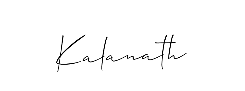 You should practise on your own different ways (Allison_Script) to write your name (Kalanath) in signature. don't let someone else do it for you. Kalanath signature style 2 images and pictures png
