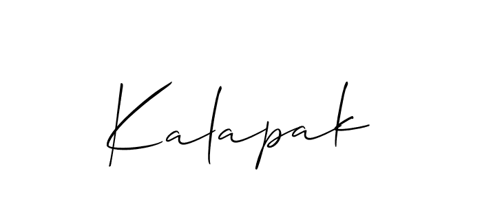 It looks lik you need a new signature style for name Kalapak. Design unique handwritten (Allison_Script) signature with our free signature maker in just a few clicks. Kalapak signature style 2 images and pictures png