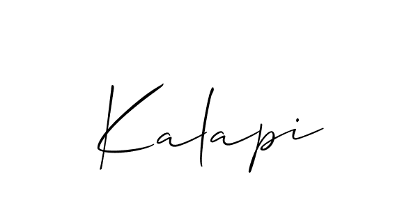 Allison_Script is a professional signature style that is perfect for those who want to add a touch of class to their signature. It is also a great choice for those who want to make their signature more unique. Get Kalapi name to fancy signature for free. Kalapi signature style 2 images and pictures png