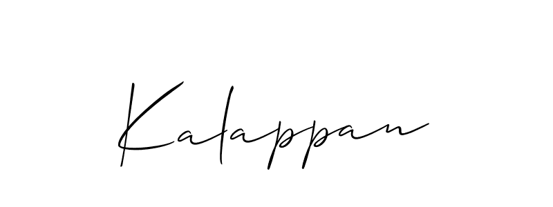 Also You can easily find your signature by using the search form. We will create Kalappan name handwritten signature images for you free of cost using Allison_Script sign style. Kalappan signature style 2 images and pictures png