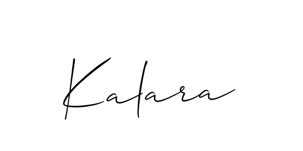 Kalara stylish signature style. Best Handwritten Sign (Allison_Script) for my name. Handwritten Signature Collection Ideas for my name Kalara. Kalara signature style 2 images and pictures png