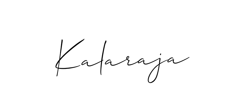 if you are searching for the best signature style for your name Kalaraja. so please give up your signature search. here we have designed multiple signature styles  using Allison_Script. Kalaraja signature style 2 images and pictures png