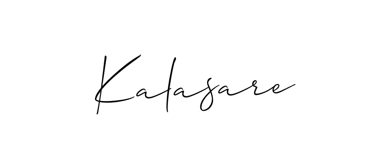 Create a beautiful signature design for name Kalasare. With this signature (Allison_Script) fonts, you can make a handwritten signature for free. Kalasare signature style 2 images and pictures png
