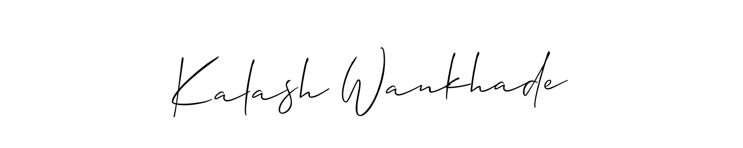 Best and Professional Signature Style for Kalash Wankhade. Allison_Script Best Signature Style Collection. Kalash Wankhade signature style 2 images and pictures png