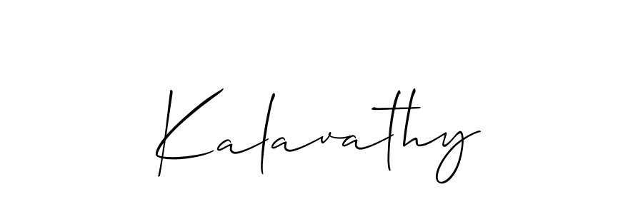 How to make Kalavathy name signature. Use Allison_Script style for creating short signs online. This is the latest handwritten sign. Kalavathy signature style 2 images and pictures png