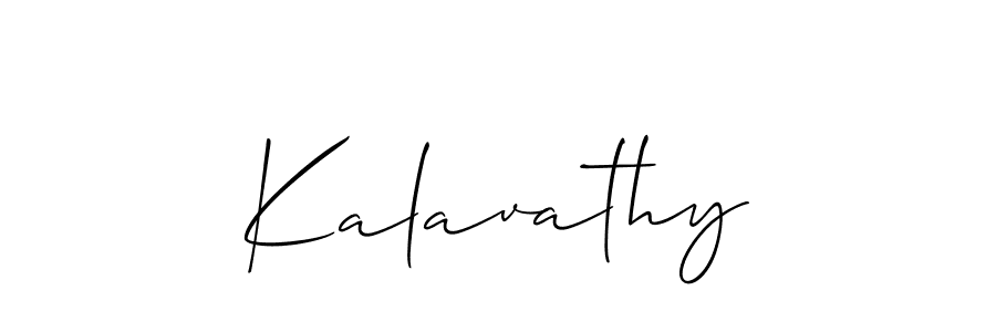 Kalavathy stylish signature style. Best Handwritten Sign (Allison_Script) for my name. Handwritten Signature Collection Ideas for my name Kalavathy. Kalavathy signature style 2 images and pictures png