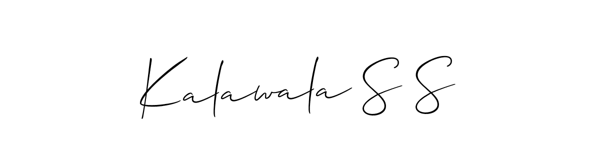 Once you've used our free online signature maker to create your best signature Allison_Script style, it's time to enjoy all of the benefits that Kalawala S S name signing documents. Kalawala S S signature style 2 images and pictures png