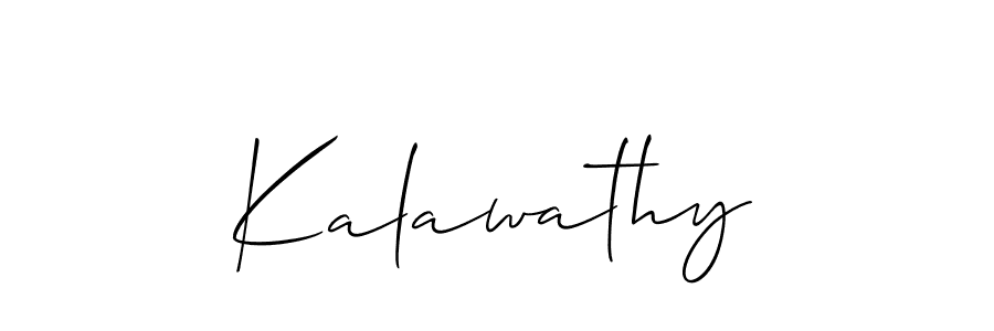 Kalawathy stylish signature style. Best Handwritten Sign (Allison_Script) for my name. Handwritten Signature Collection Ideas for my name Kalawathy. Kalawathy signature style 2 images and pictures png