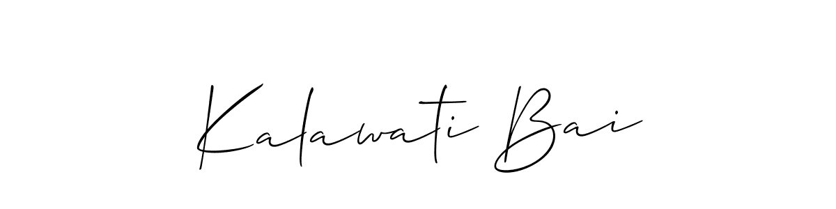 Similarly Allison_Script is the best handwritten signature design. Signature creator online .You can use it as an online autograph creator for name Kalawati Bai. Kalawati Bai signature style 2 images and pictures png