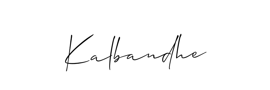 How to make Kalbandhe name signature. Use Allison_Script style for creating short signs online. This is the latest handwritten sign. Kalbandhe signature style 2 images and pictures png