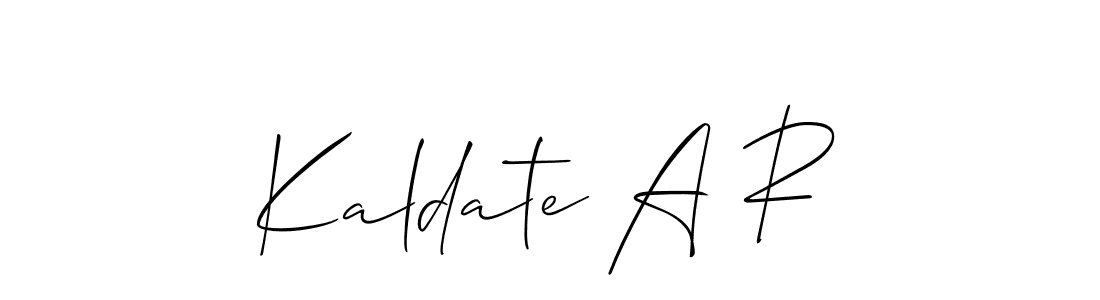 You can use this online signature creator to create a handwritten signature for the name Kaldate A R. This is the best online autograph maker. Kaldate A R signature style 2 images and pictures png