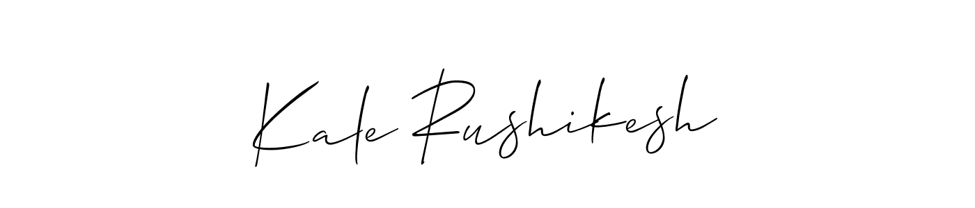 Similarly Allison_Script is the best handwritten signature design. Signature creator online .You can use it as an online autograph creator for name Kale Rushikesh. Kale Rushikesh signature style 2 images and pictures png