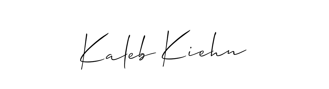 Kaleb Kiehn stylish signature style. Best Handwritten Sign (Allison_Script) for my name. Handwritten Signature Collection Ideas for my name Kaleb Kiehn. Kaleb Kiehn signature style 2 images and pictures png