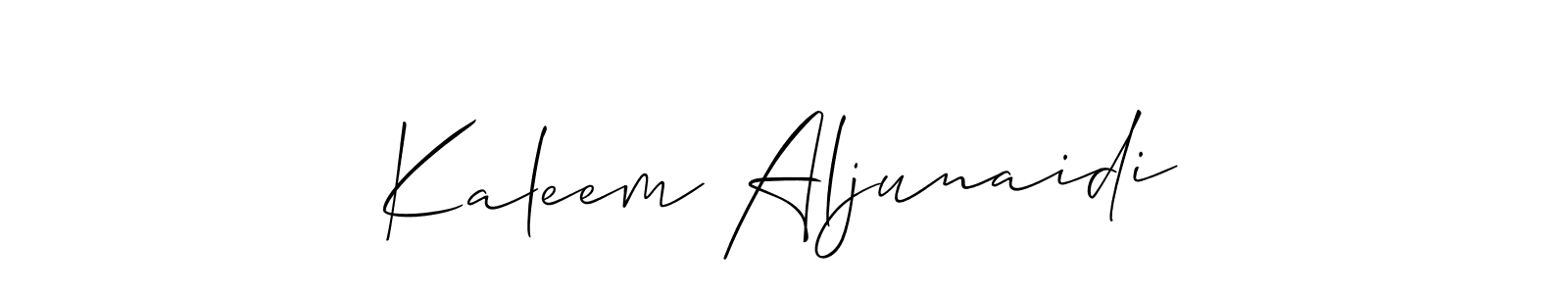 Once you've used our free online signature maker to create your best signature Allison_Script style, it's time to enjoy all of the benefits that Kaleem Aljunaidi name signing documents. Kaleem Aljunaidi signature style 2 images and pictures png