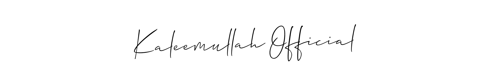 This is the best signature style for the Kaleemullah Official name. Also you like these signature font (Allison_Script). Mix name signature. Kaleemullah Official signature style 2 images and pictures png