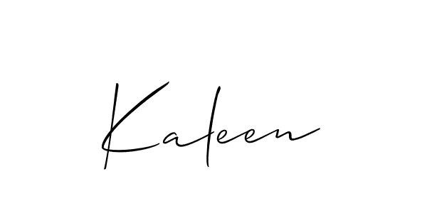 Here are the top 10 professional signature styles for the name Kaleen. These are the best autograph styles you can use for your name. Kaleen signature style 2 images and pictures png