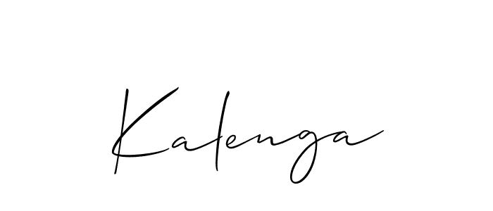 Best and Professional Signature Style for Kalenga. Allison_Script Best Signature Style Collection. Kalenga signature style 2 images and pictures png