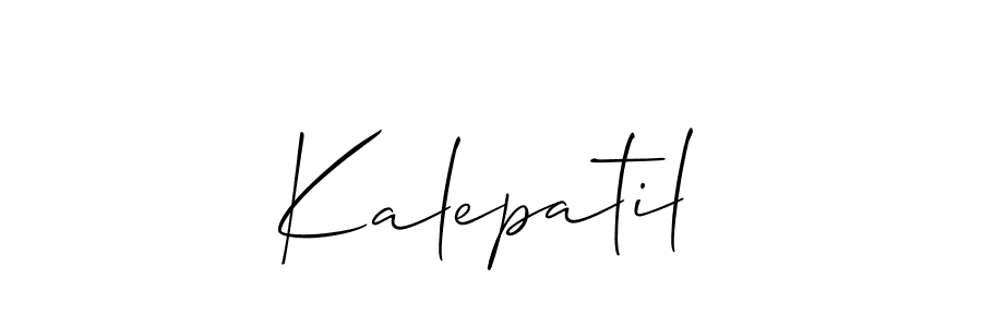How to make Kalepatil signature? Allison_Script is a professional autograph style. Create handwritten signature for Kalepatil name. Kalepatil signature style 2 images and pictures png