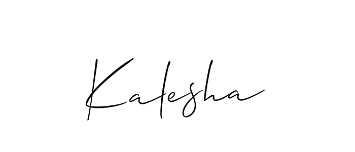 Kalesha stylish signature style. Best Handwritten Sign (Allison_Script) for my name. Handwritten Signature Collection Ideas for my name Kalesha. Kalesha signature style 2 images and pictures png