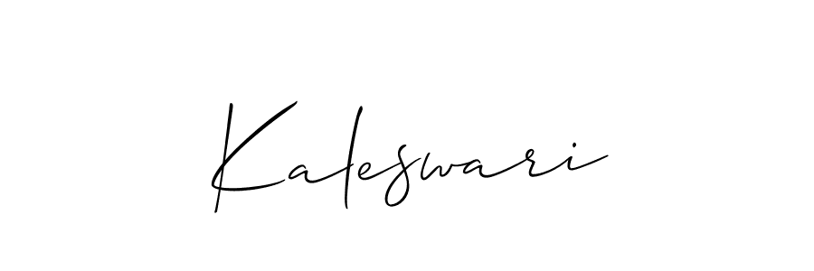 Create a beautiful signature design for name Kaleswari. With this signature (Allison_Script) fonts, you can make a handwritten signature for free. Kaleswari signature style 2 images and pictures png