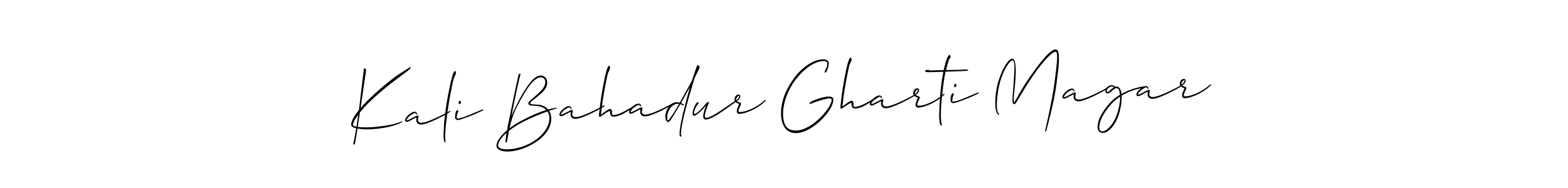 How to make Kali Bahadur Gharti Magar signature? Allison_Script is a professional autograph style. Create handwritten signature for Kali Bahadur Gharti Magar name. Kali Bahadur Gharti Magar signature style 2 images and pictures png